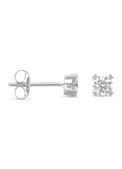 Diamond Point Witgouden Oorsieraden|Diamanten Oorsieraden<Witgouden oorsieraden, 0.48 ct diamant, Hearts & Arrows
