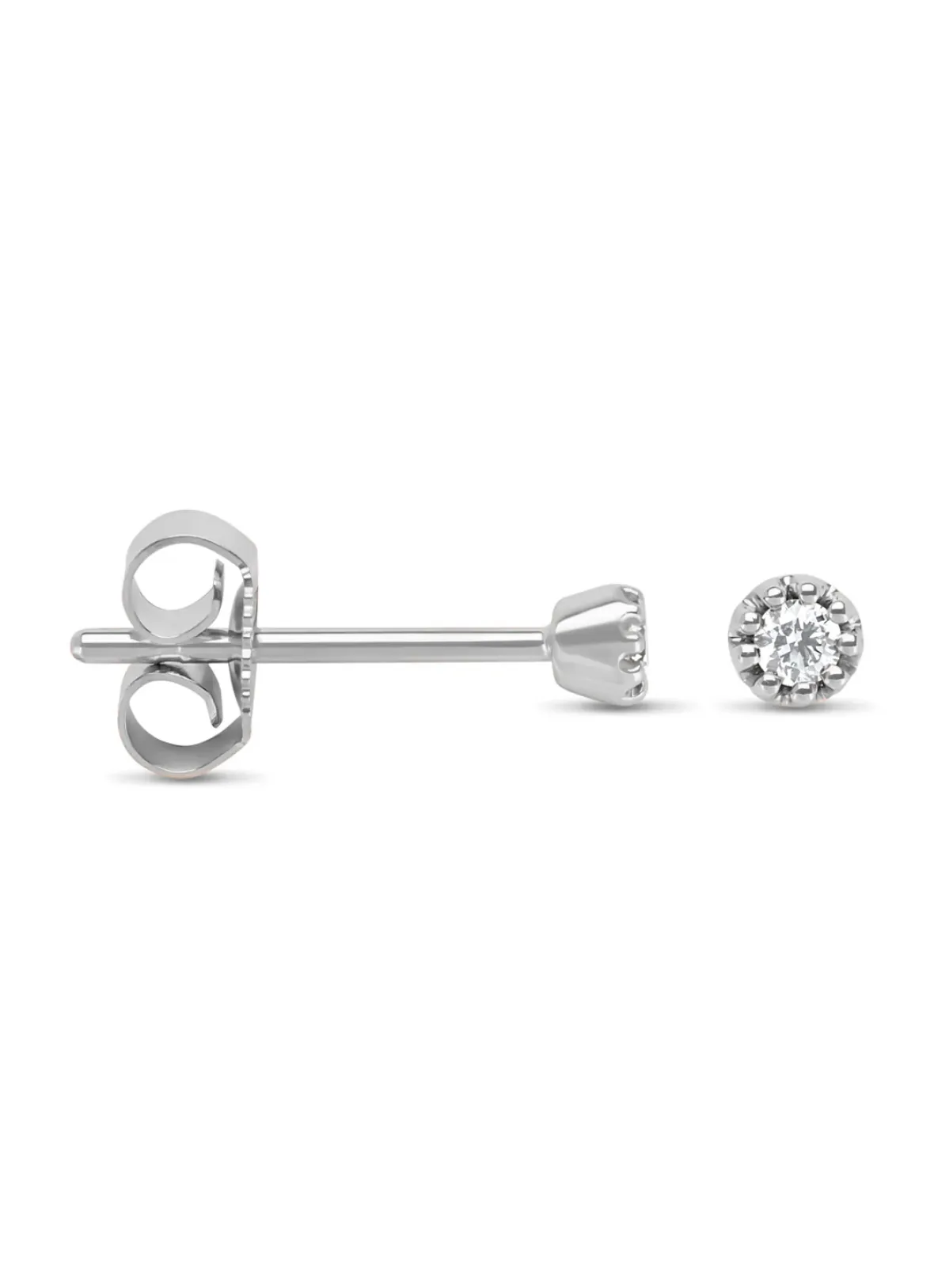 Diamond Point Witgouden Oorsieraden|Diamanten Oorsieraden<Witgouden oorsieraden, 0.06 ct diamant, Joy