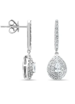 Diamond Point Witgouden Oorsieraden|Diamanten Oorsieraden<Witgouden oorsieraden, 0.68 ct diamant, Petite Romance
