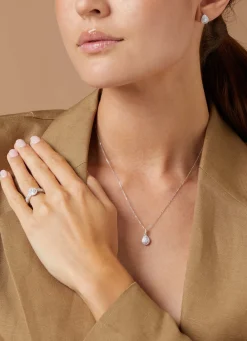 Diamond Point Witgouden Oorsieraden|Diamanten Oorsieraden<Witgouden oorsieraden, 0.36 ct diamant, Petite Romance