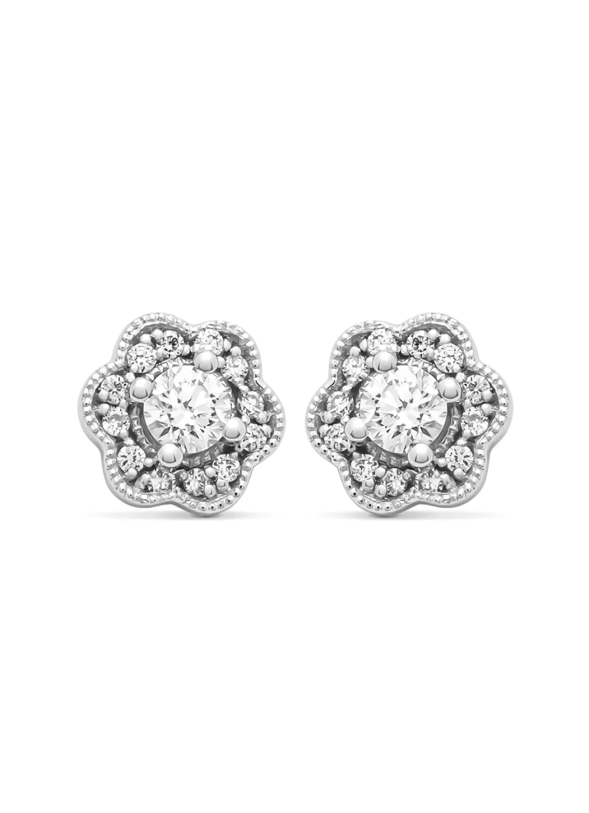 Diamond Point Witgouden Oorsieraden|Diamanten Oorsieraden<Witgouden oorsieraden, 0.28 ct diamant, Since 1904
