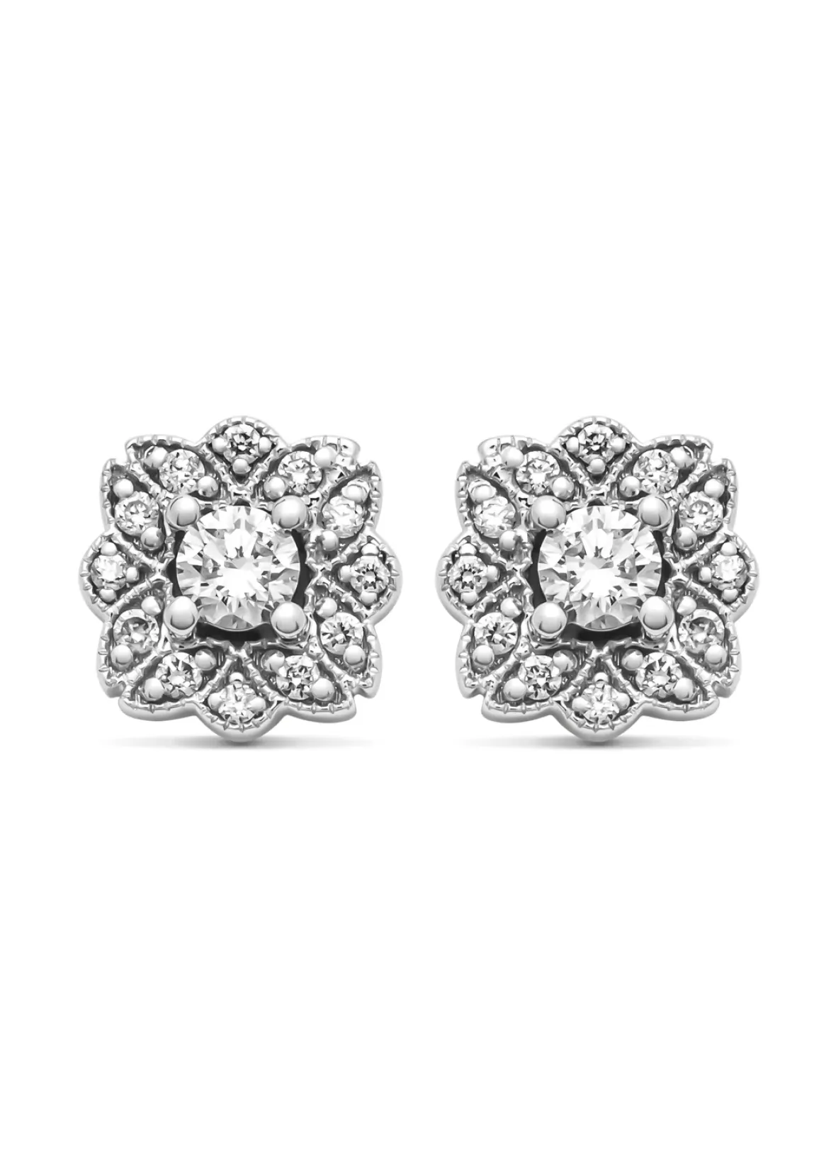 Diamond Point Witgouden Oorsieraden|Diamanten Oorsieraden<Witgouden oorsieraden, 0.29 ct diamant, Since 1904