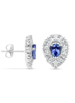 Diamond Point Witgouden Oorsieraden|Oorsieraden Met Kleurstenen<Witgouden oorsieraden, 1.46 ct tanzaniet, Gallery