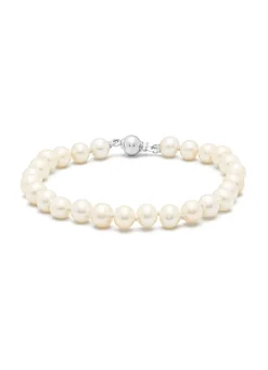 Diamond Point Witgouden Armbanden|Parel Armbanden<Witgouden parelarmband Rivièra