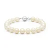 Diamond Point Witgouden Armbanden|Parel Armbanden<Witgouden parelarmband Rivièra