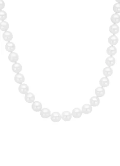 Diamond Point Witgouden Colliers|Parelkettingen<Witgouden parelketting Rivièra