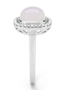 Diamond Point Witgouden Ringen|Ringen Met Kleurstenen<Witgouden ring, 2.45 ct blauwe chalcedoon, Little Drops