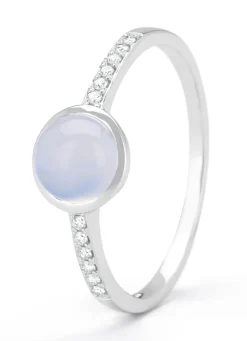 Diamond Point Witgouden Ringen|Ringen Met Kleurstenen<Witgouden ring, 0.93 ct blauwe chalcedoon, Little Drops