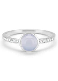 Diamond Point Witgouden Ringen|Ringen Met Kleurstenen<Witgouden ring, 0.93 ct blauwe chalcedoon, Little Drops