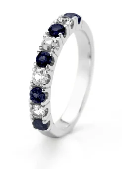 Diamond Point Witgouden Ringen|Ringen Met Kleurstenen<Witgouden ring, 0.56 ct blauwe saffier, Ensemble