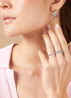 Diamond Point Witgouden Ringen|Ringen Met Kleurstenen<Witgouden ring, 0.22 ct blauwe saffier, Ensemble