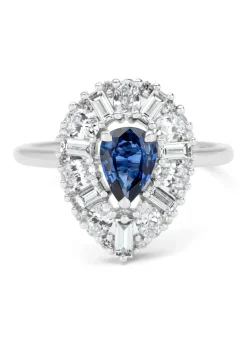 Diamond Point Witgouden Ringen|Ringen Met Kleurstenen<Witgouden ring, 0.76 ct blauwe saffier, Gallery