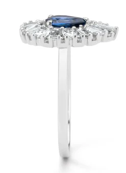 Diamond Point Witgouden Ringen|Ringen Met Kleurstenen<Witgouden ring, 0.76 ct blauwe saffier, Gallery