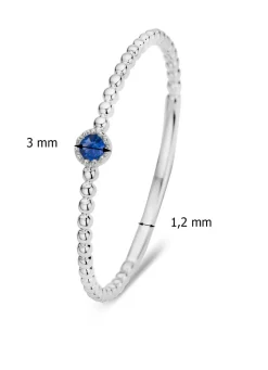 Diamond Point Witgouden Ringen|Ringen Met Kleurstenen<Witgouden ring, 0.05 ct blauwe saffier, Joy