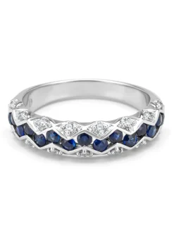 Diamond Point Witgouden Ringen|Ringen Met Kleurstenen<Witgouden ring, 0.79 ct blauwe saffier, Majestic