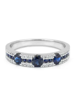 Diamond Point Witgouden Ringen|Ringen Met Kleurstenen<Witgouden ring, 0.69 ct blauwe saffier, Majestic