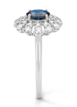 Diamond Point Witgouden Ringen|Ringen Met Kleurstenen<Witgouden ring, 0.64 ct blauwe saffier, Majestic