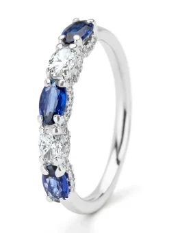 Diamond Point Witgouden Ringen|Ringen Met Kleurstenen<Witgouden ring, 0.75 ct blauwe saffier, Majestic