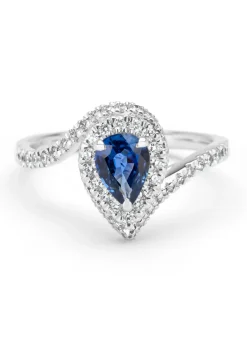 Diamond Point Witgouden Ringen|Ringen Met Kleurstenen<Witgouden ring, 0.86 ct blauwe saffier, Majestic
