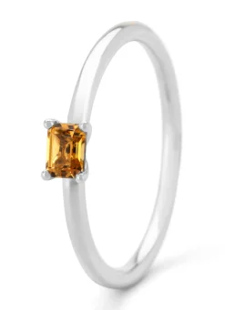 Diamond Point Witgouden Ringen|Ringen Met Kleurstenen<Witgouden ring, 0.18 ct citrien, Joy