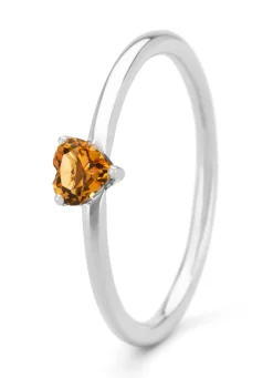 Diamond Point Witgouden Ringen|Ringen Met Kleurstenen<Witgouden ring, 0.22 ct citrien, Joy