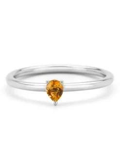 Diamond Point Witgouden Ringen|Ringen Met Kleurstenen<Witgouden ring, 0.14 ct citrien, Joy
