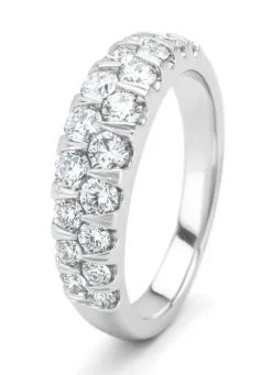 Diamond Point Witgouden Ringen|Diamanten Ringen<Witgouden ring, 1.05 ct diamant, Caviar