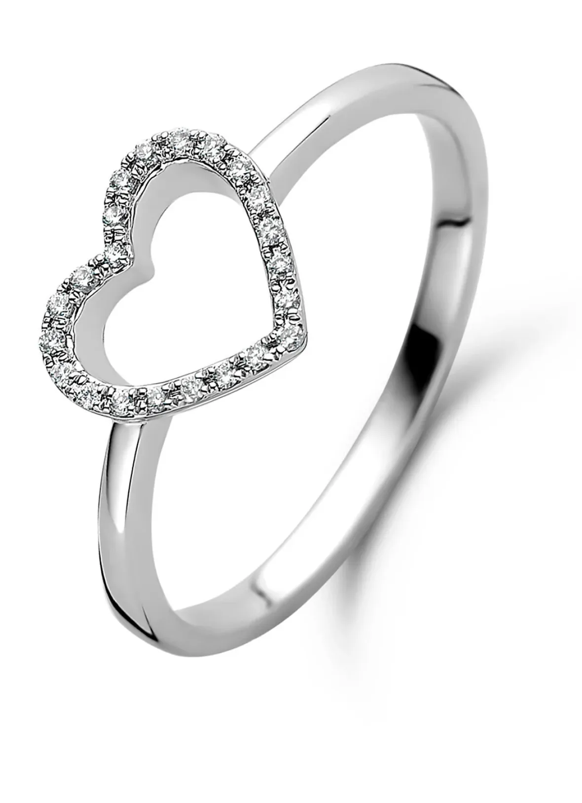 Diamond Point Witgouden Ringen|Diamanten Ringen<Witgouden ring, 0.06 ct diamant, Dreamer