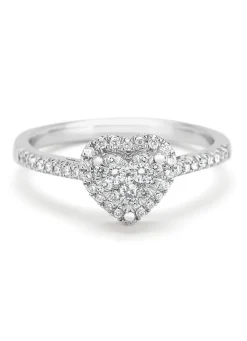 Diamond Point Witgouden Ringen|Diamanten Ringen<Witgouden ring, 0.37 ct diamant, Enchanted