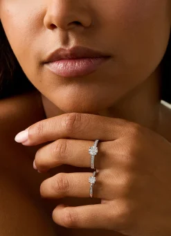 Diamond Point Witgouden Ringen|Diamanten Ringen<Witgouden ring, 0.40 ct diamant, Enchanted