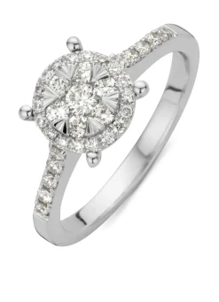 Diamond Point Witgouden Ringen|Diamanten Ringen<Witgouden ring, 0.47 ct diamant, Enchanted