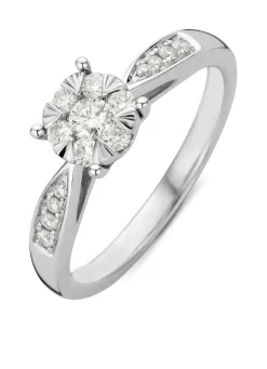Diamond Point Witgouden Ringen|Diamanten Ringen<Witgouden ring, 0.35 ct diamant, Enchanted