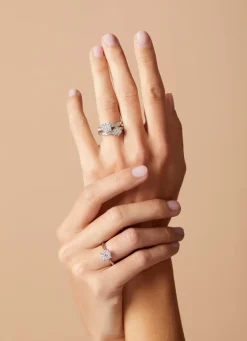 Diamond Point Witgouden Ringen|Diamanten Ringen<Witgouden ring, 0.57 ct diamant, Enchanted