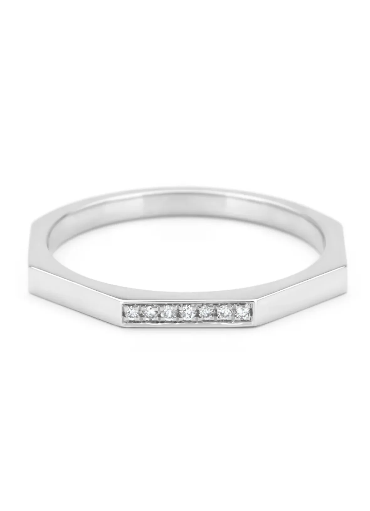 Diamond Point Witgouden Ringen|Diamanten Ringen<Witgouden ring, 0.03 ct diamant, Ensemble