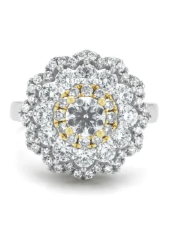 Diamond Point Witgouden Ringen|Diamanten Ringen<Witgouden ring, 1.92 ct diamant, Gallery