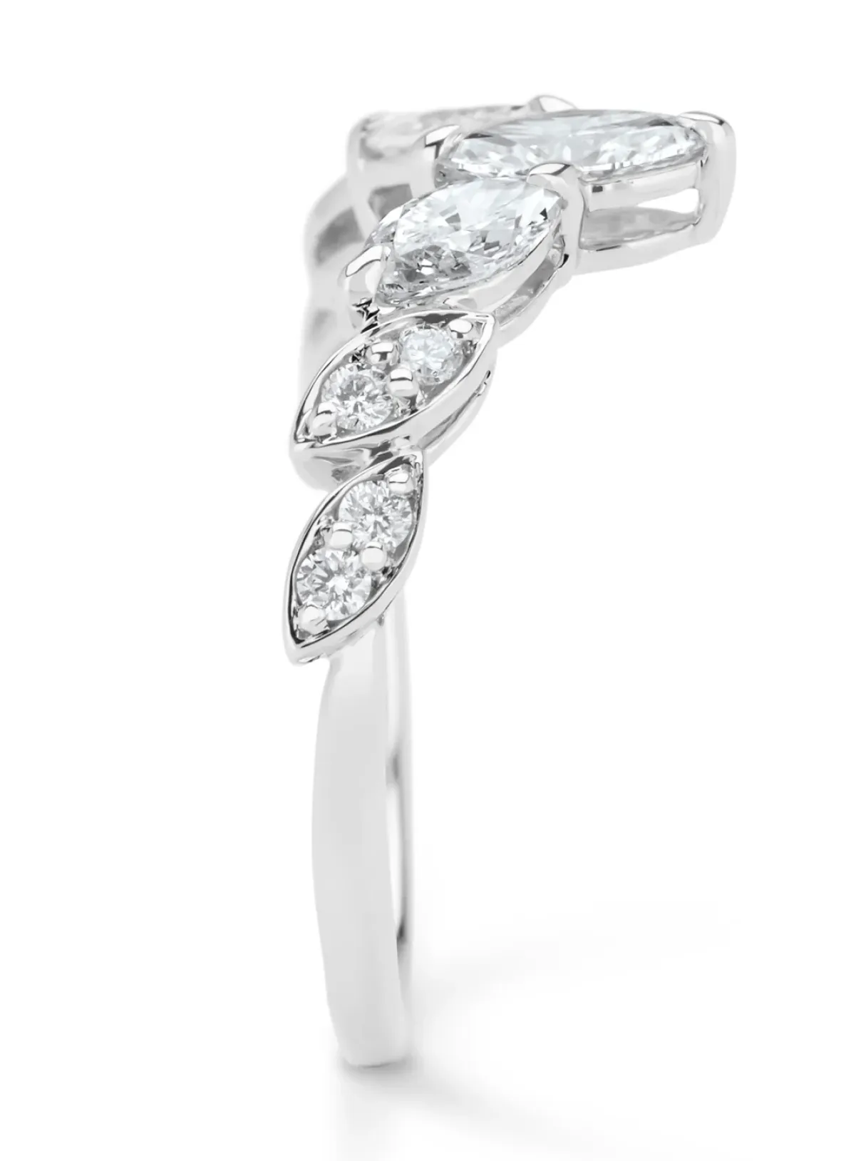 Diamond Point Witgouden Ringen|Diamanten Ringen<Witgouden ring, 0.92 ct diamant, Gallery