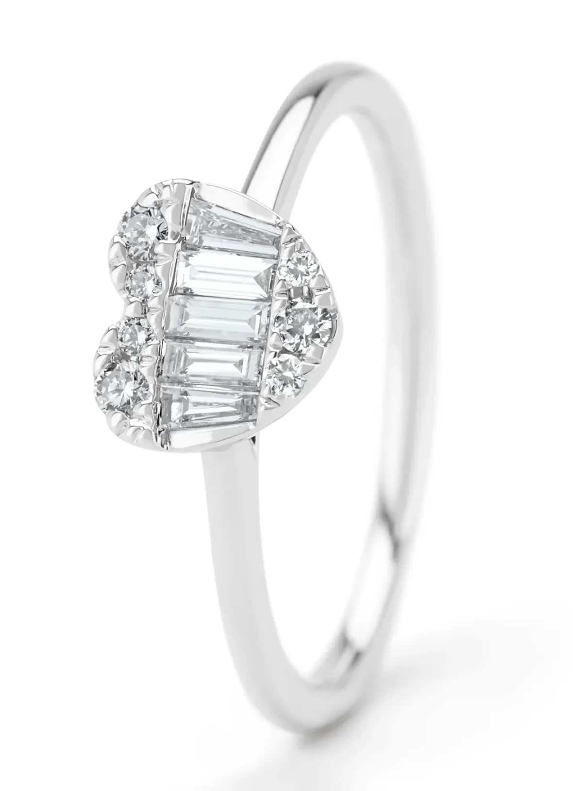 Diamond Point Witgouden Ringen|Diamanten Ringen<Witgouden ring, 0.29 ct diamant, Gallery