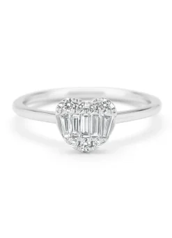 Diamond Point Witgouden Ringen|Diamanten Ringen<Witgouden ring, 0.29 ct diamant, Gallery