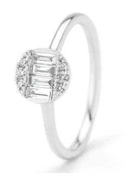 Diamond Point Witgouden Ringen|Diamanten Ringen<Witgouden ring, 0.31 ct diamant, Gallery