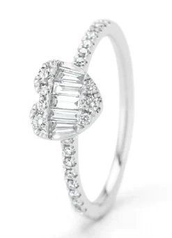 Diamond Point Witgouden Ringen|Diamanten Ringen<Witgouden ring, 0.39 ct diamant, Gallery