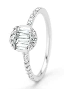 Diamond Point Witgouden Ringen|Exclusieve Ringen<Witgouden ring, 0.45 ct diamant, Gallery