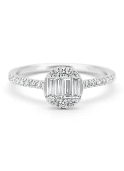 Diamond Point Witgouden Ringen|Exclusieve Ringen<Witgouden ring, 0.45 ct diamant, Gallery