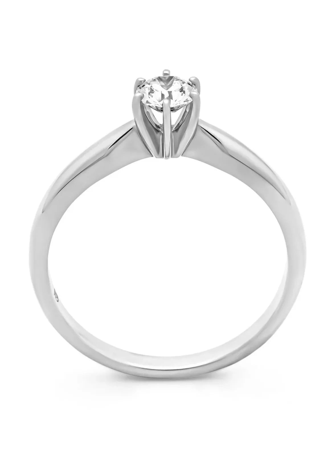 Diamond Point Witgouden Ringen|Diamanten Ringen<Witgouden ring, 0.30 ct diamant, Hearts & Arrows