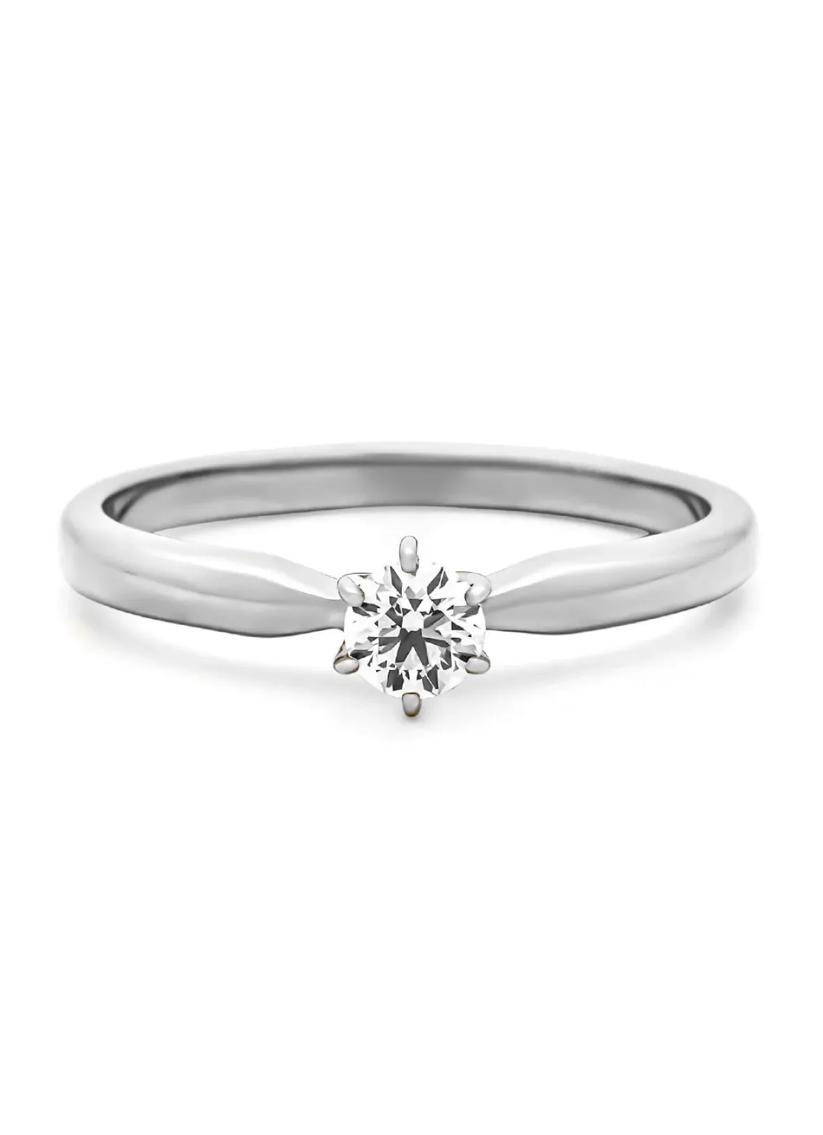 Diamond Point Witgouden Ringen|Diamanten Ringen<Witgouden ring, 0.20 ct diamant, Hearts & Arrows