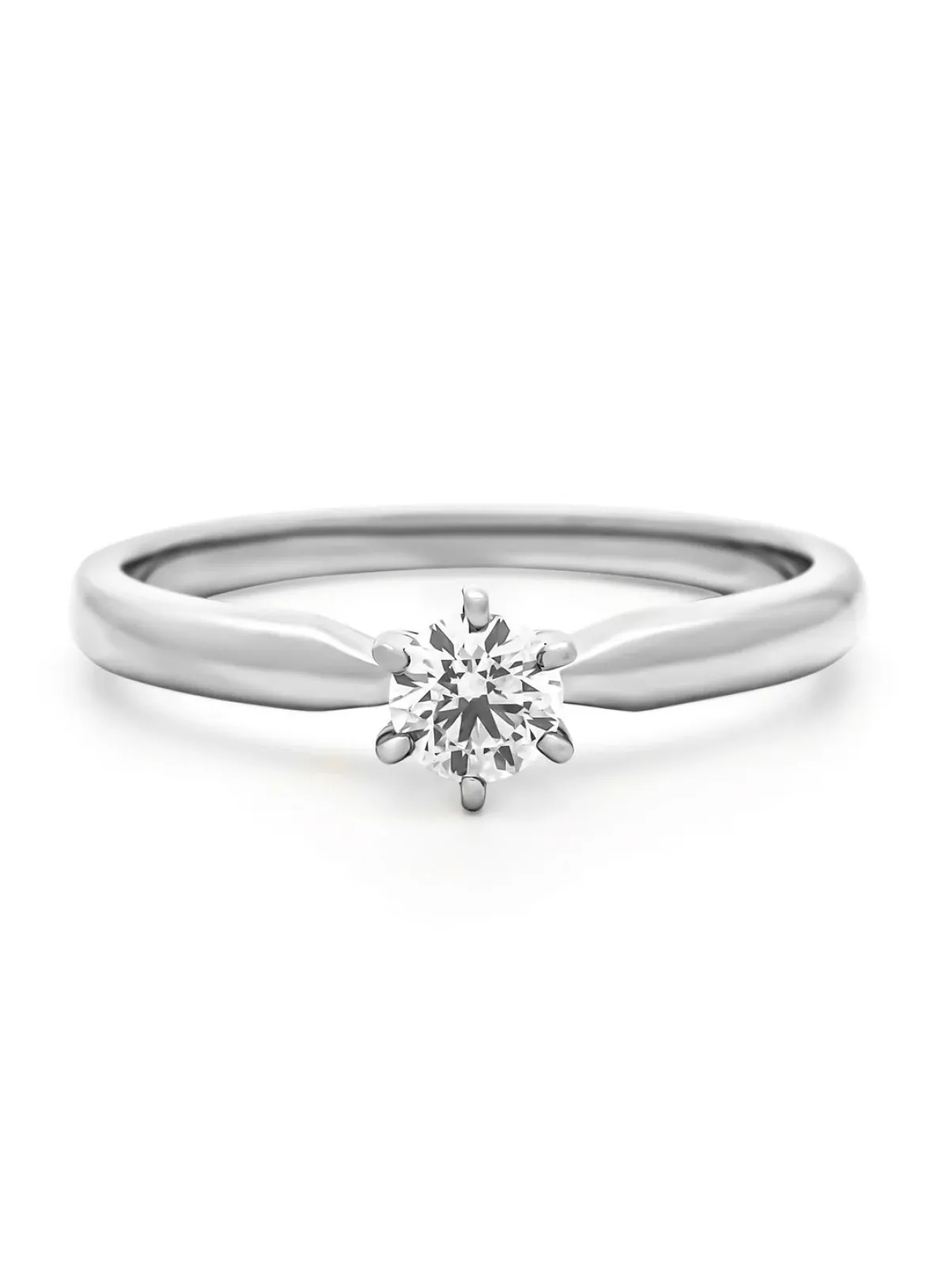 Diamond Point Witgouden Ringen|Diamanten Ringen<Witgouden ring, 0.25 ct diamant, Hearts & Arrows