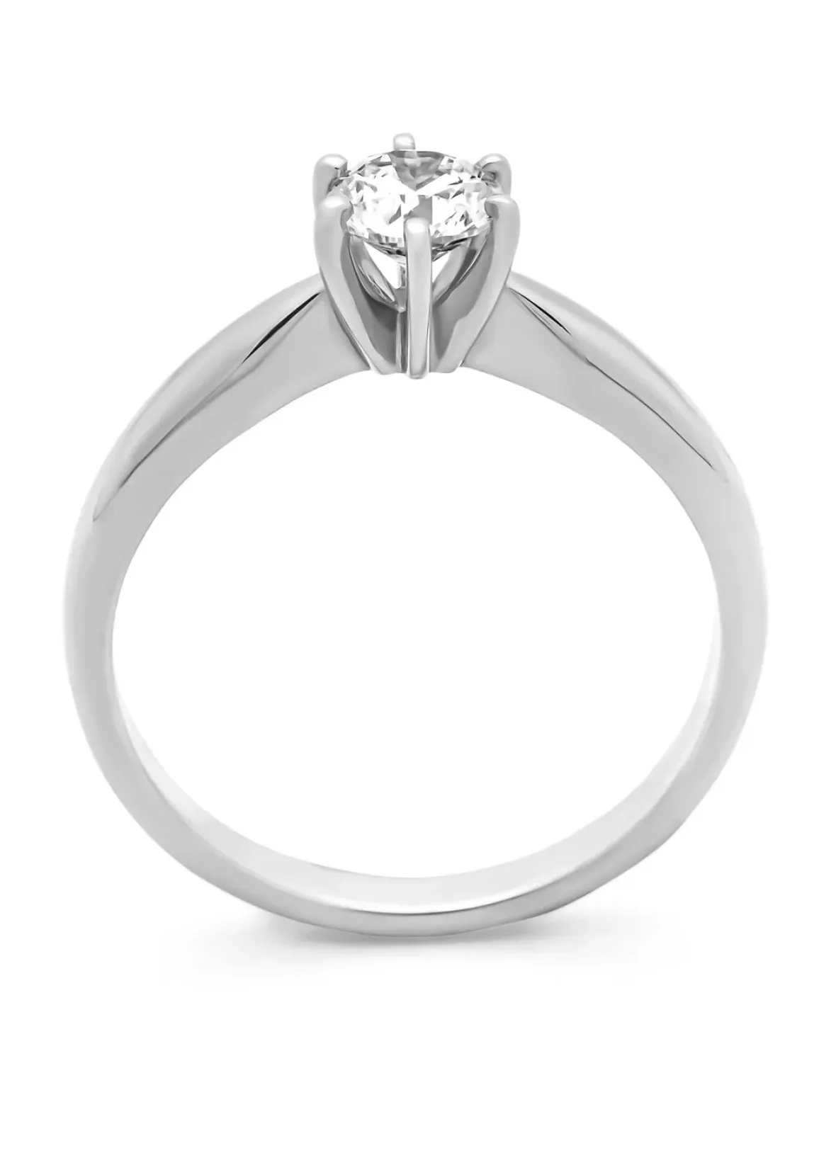 Diamond Point Witgouden Ringen|Diamanten Ringen<Witgouden ring, 0.50 ct diamant, Hearts & Arrows