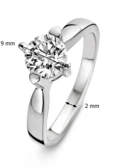 Diamond Point Witgouden Ringen|Diamanten Ringen<Witgouden ring, 0.50 ct diamant, Hearts & Arrows
