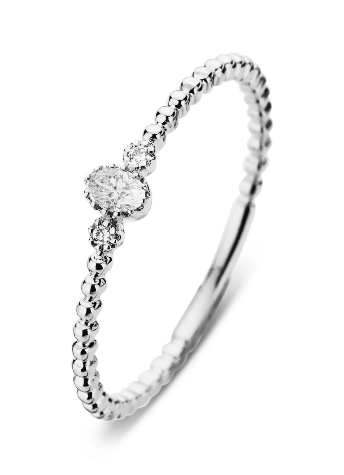 Diamond Point Witgouden Ringen|Diamanten Ringen<Witgouden ring, 0.09 ct diamant, Joy