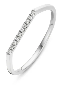 Diamond Point Witgouden Ringen|Diamanten Ringen<Witgouden ring, 0.04 ct diamant, Joy