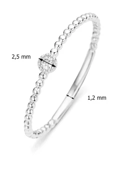 Diamond Point Witgouden Ringen|Diamanten Ringen<Witgouden ring, 0.03 ct diamant, Joy